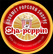 Sha-Poppin Popcorn logo